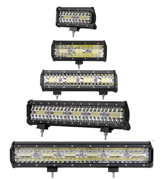 Barra de luz LED de 60w, 120w, 180w, 240w, 300w, 360w, 3 filas, barra de luz LED de obra combinada para todo terreno, 12v, 24v, camión, SUV, ATV, 4WD, 4x42062888