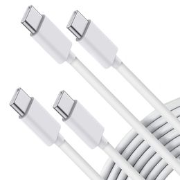 60W / 5A USB C vers USB-C Cable Chargeur de charge rapide Câbles de chargeur compatible avec MacBook Pro iPad Mini 6 Air 4 Galaxy S21 Pixel LG Huawei Xiaomi