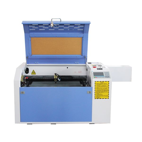 60W 6040 Machine de découpe laser Machine de coupe acrylique Graveur en caoutchouc en cuir avec CW3000 CO2 Guide linéaire Cutter DSP Offline