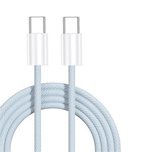 60W 6A USB Type C naar Type C Kabel Datalijn voor Iphone 15 Xiaomi Poco Snel opladen USB-C Kabel Type-C Data Charge Cord Wire 20V 400 stuks