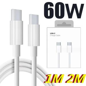 60W C à C type-c câble USB C PD chargeur de charge rapide cordon pour Samsung Xiaomi Huawei Honor Type C USB C câble