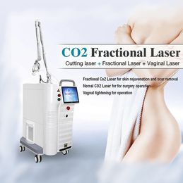 60W Dermatology Laser Machine Acne Behandeling Blitsende rimpel Verwijdering CO2 Laser Fractional RF -apparatuur Vaginale strakke littekenverwijderingsapparaat