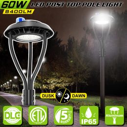 60W Garden Light IP65 Outdoor Waterdichte AC100-277V 5 jaar garantie met fotocellgebied Pool LED Post Top Light