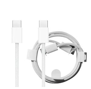 60W PD Type-C à C Cable pour iPhone 15 MacBook Pro iPad Pro Câbles de charge rapide pour Samsung Xiaomi Huawei Data 1M Type C Meilleure qualité avec boîte