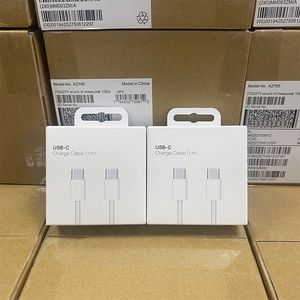 Câble de données 60W PD USB C vers USB C pour iPhone 15 Pro Max Plus câble de charge rapide de Type C avec boîte