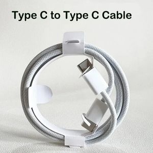 Cable de datos USB C de 60W PD a USB C para 15 Pro Max Plus Tipo C Cable de carga rápida con caja
