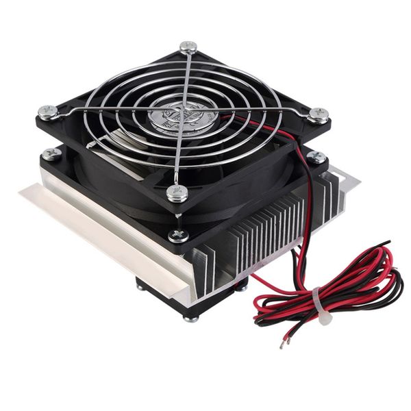 Freeshipping 60W Thermoélectrique Peltier Refroidisseur Réfrigération Semi-conducteur Système De Refroidissement Kit Ventilateur Refroidisseur Kit Fini Composants Informatiques