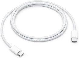 Cable de carga tejido USB-C 60W 1 M C a C Tipo C Cable de carga rápida para iPhone 15 Pro Max Samsung S24 S23 Ultra MacBook iPad Pro Air