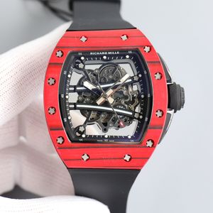61-01 Luxe Klassiek Horloge voor Mannen Designer Heren Horloges handmatig mechanisch uurwerk rubberen band Horloges Relojes montre de luxe