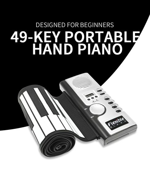 61 touches main rouleau piano clavier souple piano portable piano enfants clavier instrument de musique muisc clavier