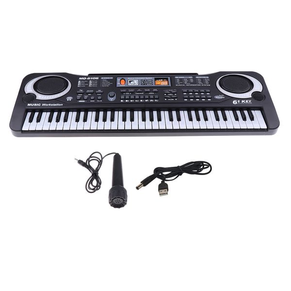 Teclado electrónico de música Digital de 61 teclas, Piano eléctrico, regalo para niños, enseñanza escolar, Kit de música 3132206