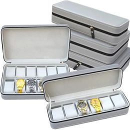 61012 Girds Watch Suitcase Organizer draagbare ritssluiting voor armbanden heren en dames multifunctionele displaybox 240412