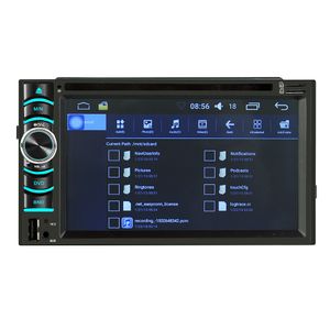 Lecteur de DVD de voiture stéréo DVD 6116 avec écran tactile capacitif de 6,2 pouces