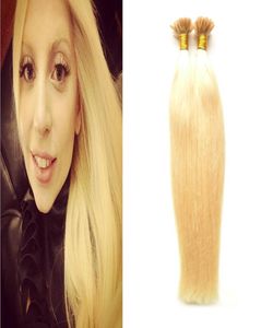 613 Bleach Blonde Braziliaanse maagdelijke human hair extensions keratine haarverlenging 100gstrands u tip hair extensions human1294334