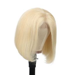 Bob Bob Wigs frontaux 1b 613 ombre blonde blonde brésilien brésilien perruque de cheveux humains avant perruques courtes cueillies pour les femmes noires