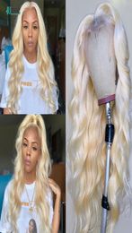 613 Pelera delantera de encaje 1B613 Pelera de cabello humano ombre Olada de cuerpo CABLERA COLLA 13X4X1 Rubias Blonde Frontal Hair Wigs7917824