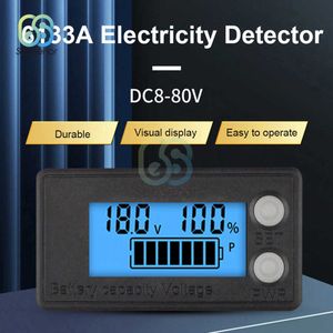 6133A elektriciteitsdetector Batterijcapaciteit Indicator DC8V-100V Loodzuur Lithium LifePo4 Auto Motorfiets Voltmeter Spanningsmeter