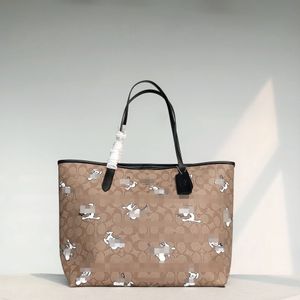 6160 Damestas Eén schouder Crossbody Grote draagtas Trend Leuke boodschappentas Cartoon Grote capaciteit Eén schouder handtas