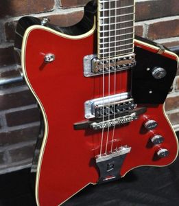 6199 Billy Bo Júpiter Fire Thunderbird Red Electric Guitar Belly Cut Contour Cuerpo de caoba Hardware Chrome Fingernail BLA7557313