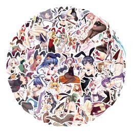 Autocollants graffiti anime Bunny Girl, 61 pièces, pour bagages, ordinateur portable, Skateboard, moto, vélo, DIY bricolage