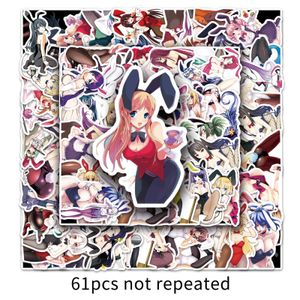 61Pcs Sexy Bunny Girls Stickers Pack Autocollants en Vinyle Imperméables Non-aléatoires pour Voiture Vélo Bagages Ordinateur Portable Planche à Roulettes Scrapbook Bouteille d'eau Décalque