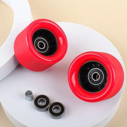 62 * 42mm ABEC-9 portant des roues de patin en caoutchouc PU pour patins à roulettes en ligne chaussures planche à roulettes double rangée patin à glace 4 roues baskets 240227