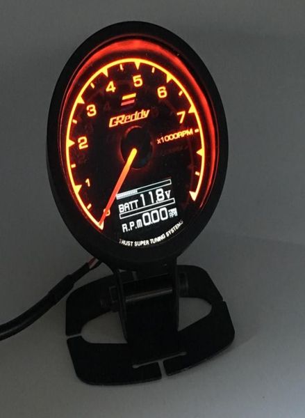 62mm 25 pouces 7 couleurs en 1 Racing GReddy Multi DA LCD affichage numérique RPM jauge tachymètre Sensor9147400