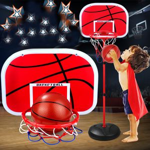 63-165 cm Basketbalstandaards Hoogte Verstelbare Kids Basketbal Doel Hoop Speelgoed Set Basketbal Voor Boys Training Practice Accessoires