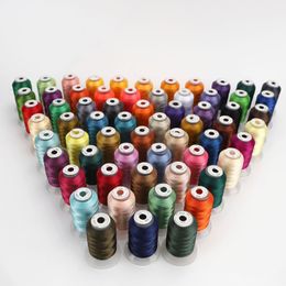 63 Brother Colors Set Premium Polyester brodery Thread 500m (550y) Chaque machine à domicile de Babil Babylock Janome Singer