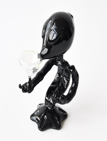 63 pulgadas Alien Black Smoking Pipe Glass Bubbler Glass Bong Oil Rig Water Pipe Alien Pipe 6710964