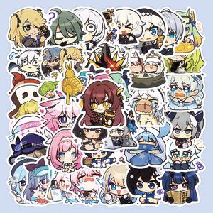 63 PCS Mixed Honkai Impact 3 Graffiti Stickers Anime Game Q Style Skateboard Sticker voor auto Laptop Koelkast Pad Bicycle Bike Motorfiets PS4 Book Guitar PVC Decal