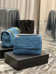 633158 Nieuwe damesschoudertas High-end kwaliteit Crossbody Body Lafite Weave is een zeer solide super textuur Franse luie stijl in de binnenkant van binnen