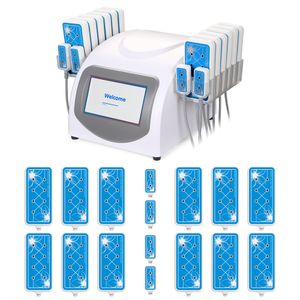 635 NM-650nm Lllt Lipolysis Diode Lipo Laser 160MW Cellulitis Removal Body Slimming Salon Machine met 16 pads