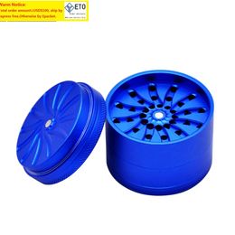 Hauteur de 63 mm 4 pièces Grider Grinder Grinding avec "Honeypuff" Logo Herb Grinder Herb Box Box Metal Tobacco Grinder pour Herb LL