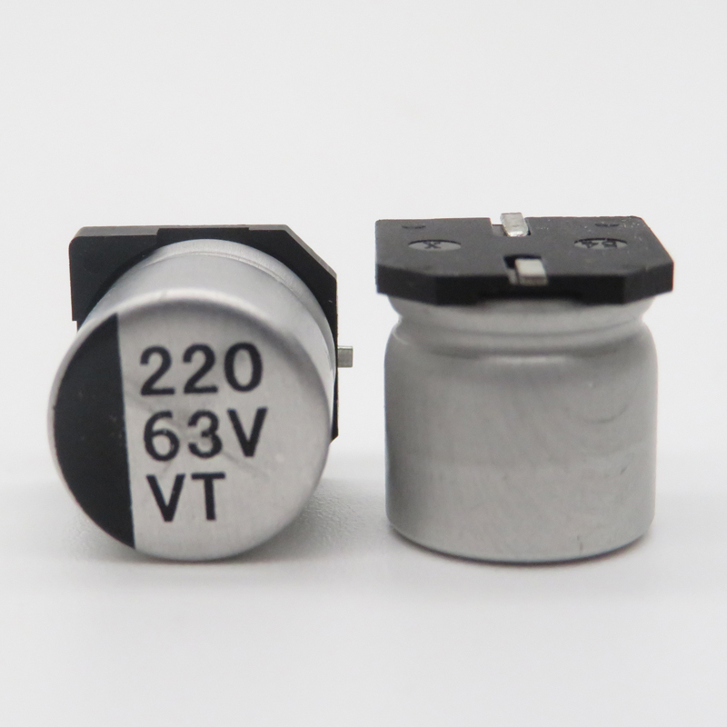 63v220uf 10*10 SMD -chip aluminium elektrolytisk kondensator