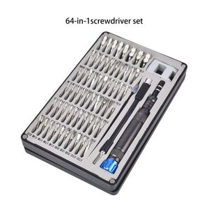 64 in 1 schroevendraaier Set Magnetische schroevendraaier Bit Torx Multi Mobiele Telefoon Reparatie Gereedschap Kit Elektronische Apparaat Handgereedschap