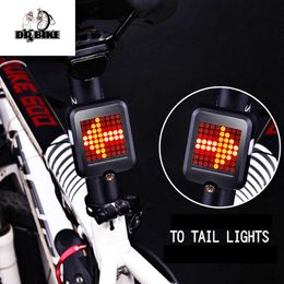 64 LED USB Oplaadbare Dynamische LED Turn Light Tear Tail Bike Lamp Automatische Fiets Signaal Fietsen Accessoires Mountainbike