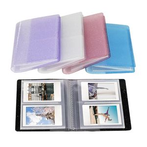 64 Pockets 3 inch Quicksand Foto Album Mini Instant Picture Case Storage Organizer voor Mini 11/9/8/8+ D23 20 Dropshipping