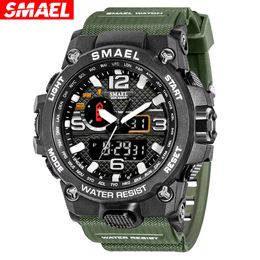 64 Smael Mens's Militarch Imperproof Electronic Sports Nightlight Alarm Bell Watch 90