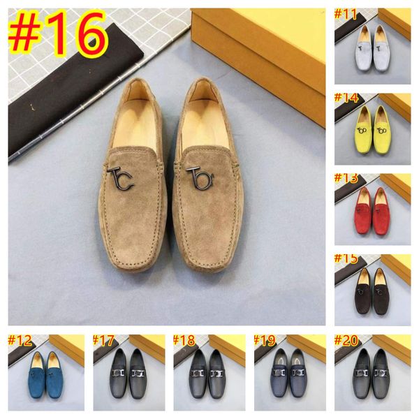 64 STYLE Mens Driving Casual Peas Diseñador Marca Gamuza Calzado Cuero Mocasines de lujo Mocasines negros Pisos Lazy Boat Zapatos masculinos para hombres Tallas grandes 38-46