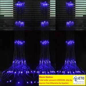 640 Led cascade chaîne rideau lumière Led flux d'eau noël fête de mariage décoration de vacances fée chaîne lumières étanche