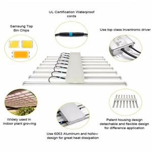 640W 8BARS rendent jusqu'à 3 75 lbs de croissance LED Modèle E utilisation 281b Les diodes offrent une efficacité élevée et une récolte291c