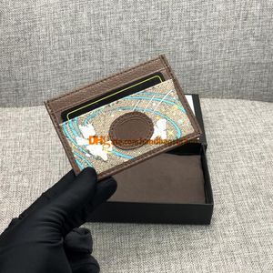 647942 Luxurys Designers Cardhouder Classic Casual Printing Credit Card Holders Leather Ultra Slim Wallet Double G Coin Portes FA303L