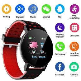 2022 Hot Selling 119Plus Bluetooth Smart Watch GPS Waterdichte SIM Camerascherm 3D-horloge met 40 dagen rond Express Sea Boat Shipping