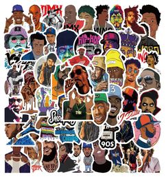 64pcs Legendarische Rapper Sticker Oost-Westkust Graffiti Stickers voor DIY Bagage Laptop Skateboard Motor Fiets Stickers1454944