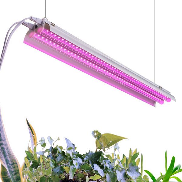 Lampe de croissance des plantes 500W 4FT - Luminaire LED intégré Plug and Play - Spectre complet pour la croissance des fleurs des plantes d'intérieur