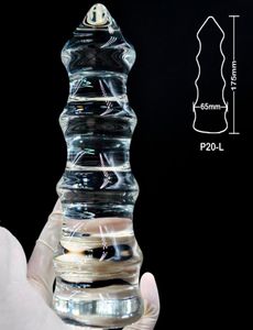 65 Énorme Pyrex Glass Anal Dildo Grand Plug Plug Crystal génial Mâle Artificiel Masturateur Masturateur Adulte Sex Toy Fomen Men Gay 13391654
