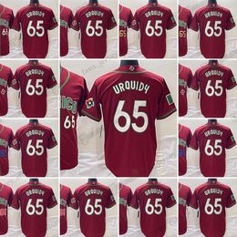 65 Jose Urquidy Coupe du Monde 2023 Nouveaux Maillots de Baseball Tous Différents Styles Maillot Cousu Rouge