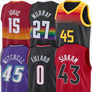 43 Siakam Pascal basketbalshirts Carter 15 Vince 45 Donovan John Mitchell Damian 0 Lillard Nikola 15 Jokic Jamal 27 Murray