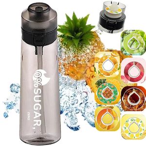 Bouteille d'eau aromatisée à l'air de 650 ml avec dosettes de saveur 0 sucre pour les filles Sports de plein air tasse en plastique parfum de fruits Drinkware 240115